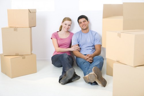 Student removals team planning a move in Putney near local residential streets