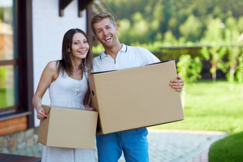 Local movers managing a flat move in Putney with narrow access