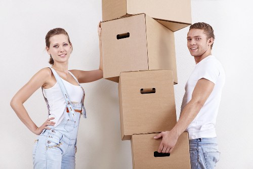 Furniture loading for a Putney house move using a moving truck